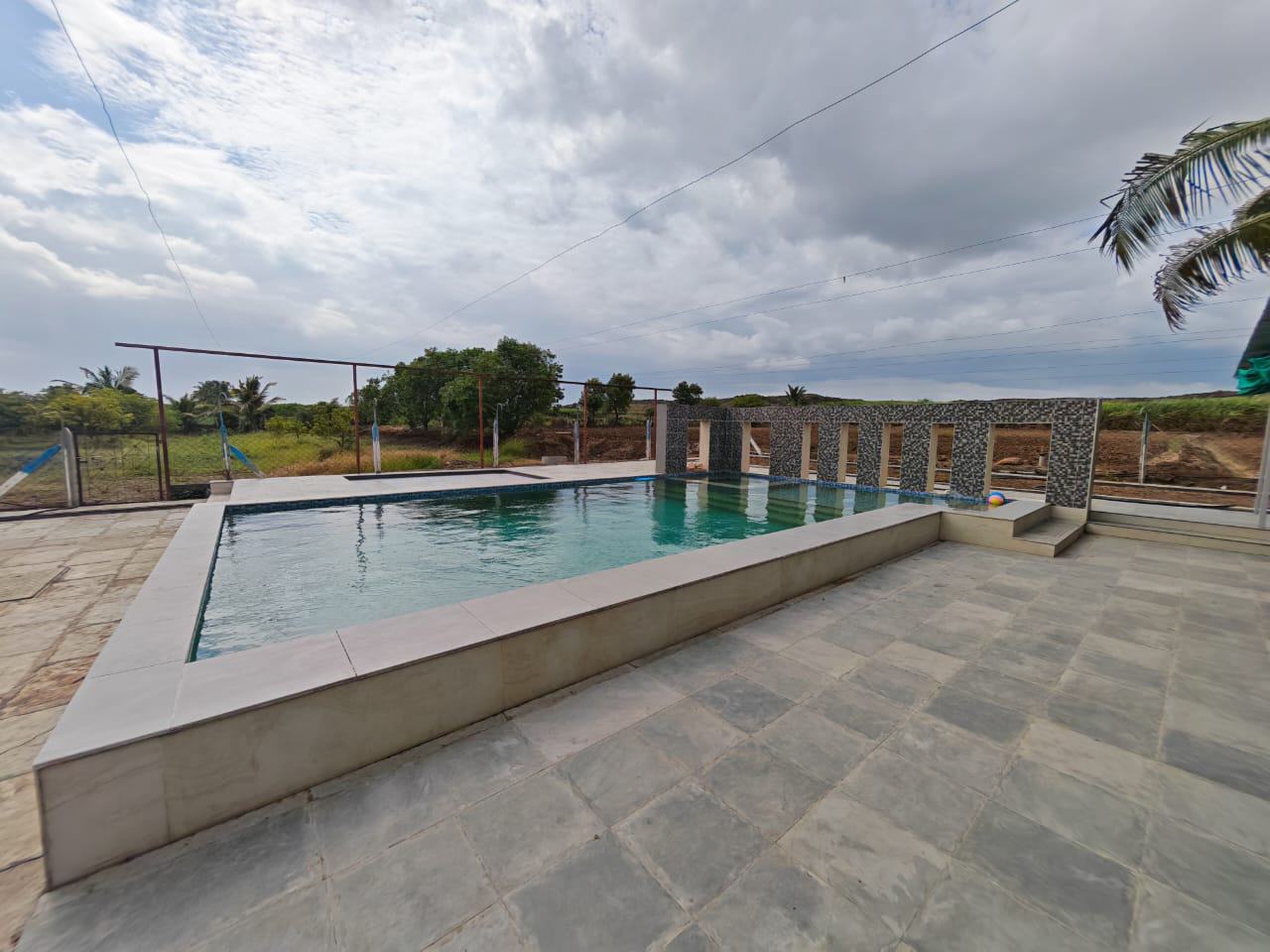 Pool open sky