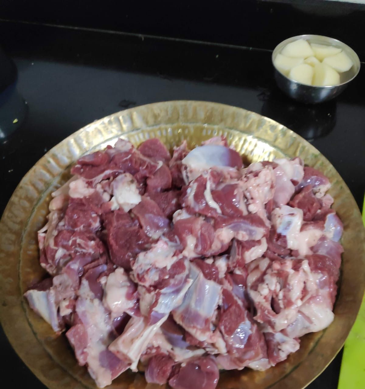 Fresh mutton, ready for the pot