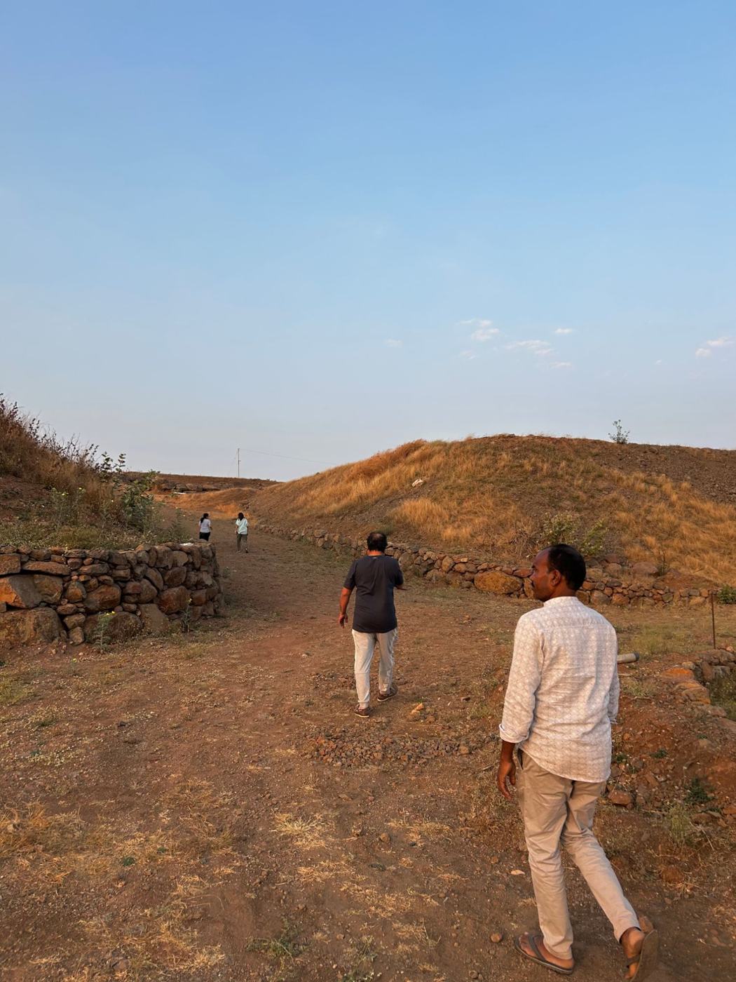 A walk along the stone wall