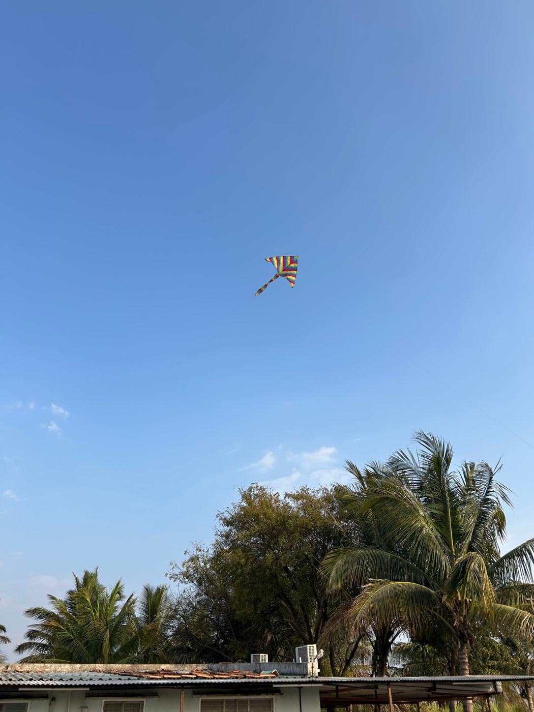Kite over house